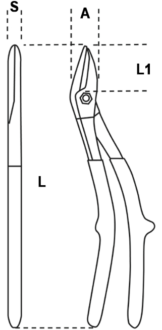 Schema tecnico cesoia Beta 1118