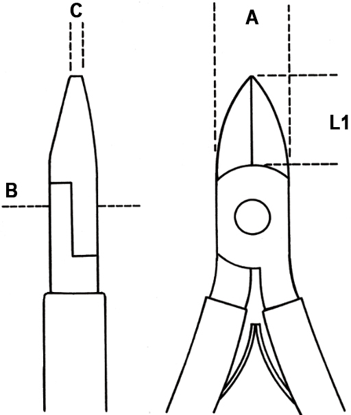 Dimensioni pinza 1188 Beta