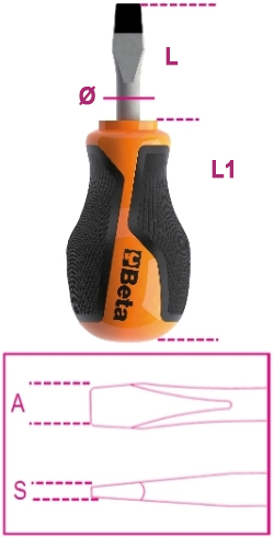 Schema tecnico giravite 1260N Beta