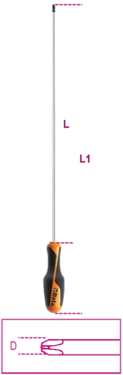 Schema tecnico giravite 1262L Beta