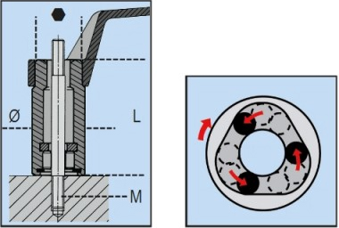 Schema tecnico estrattore 1433 Beta