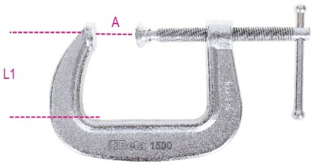 Schema tecnico morsetto standard Beta 1590