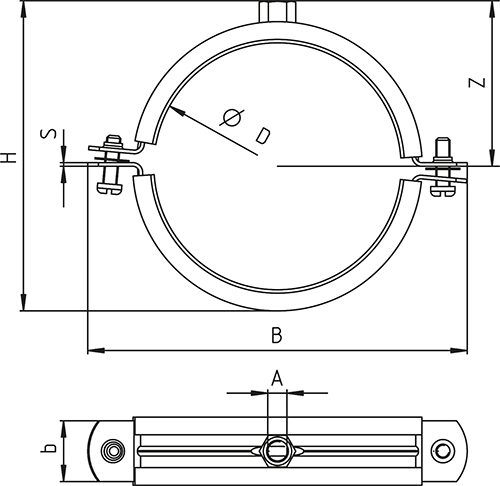 schema tecnico collare LGS Fischer