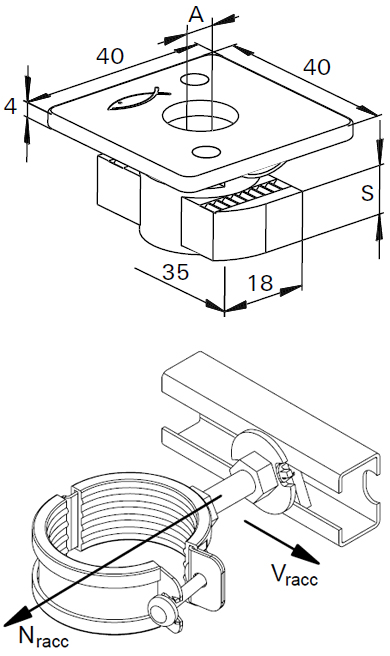 schema tecnico dado FCN Clix M10 Fischer