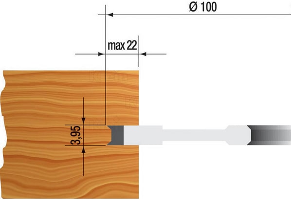 schema tecnico fresa lamello Klein