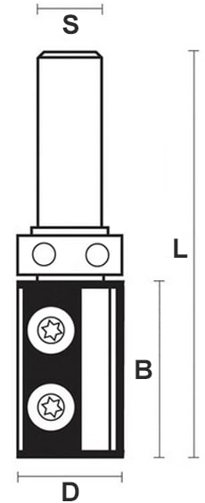 schema tecnico fresa legno HW Klein