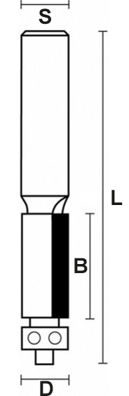 schema tecnico fresa legno HW Klein