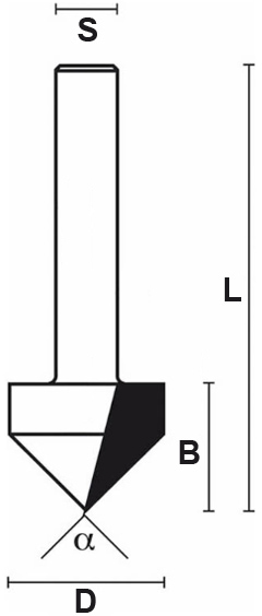 schema tecnico fresa legno HW Klein