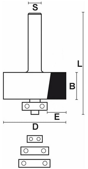 schema tecnico fresa legno HW Klein