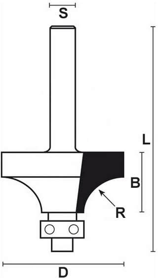 schema tecnico fresa legno HW Klein