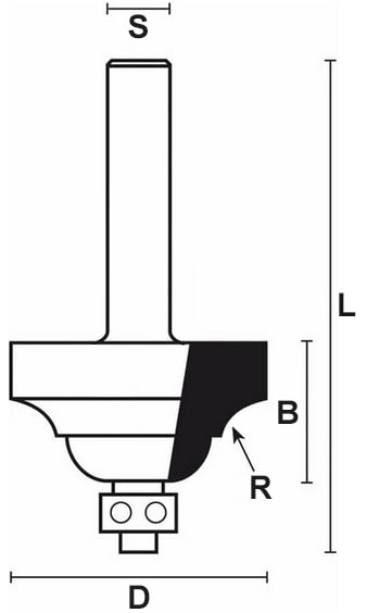 schema tecnico fresa legno HW Klein