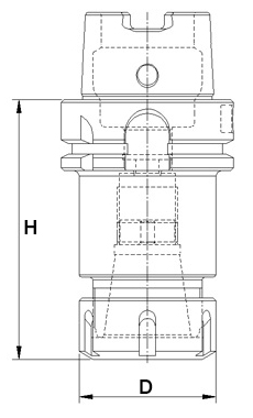 schema tecnico mandrino portapinza ER LTF