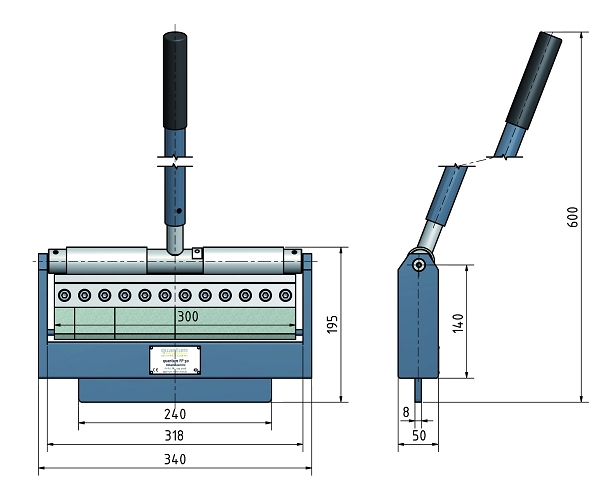 schema tecnica piegatrice FP 30 Optimum