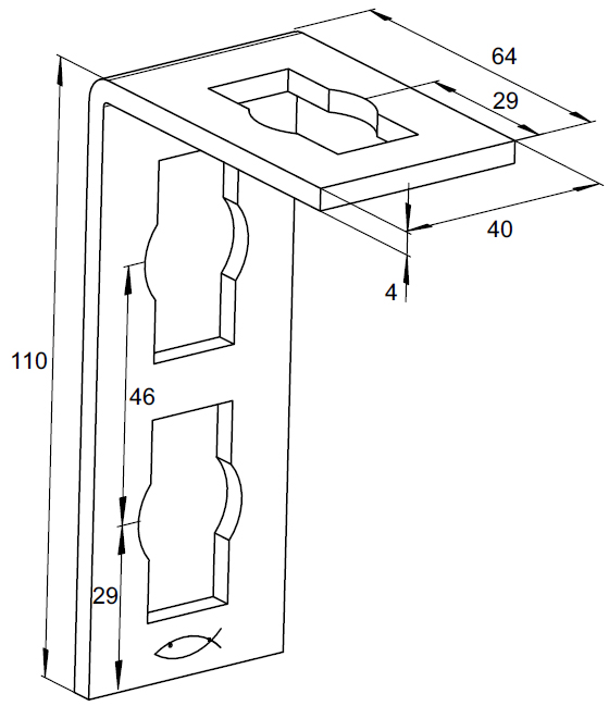 schema tecnico staffa PFAF 3 Fischer