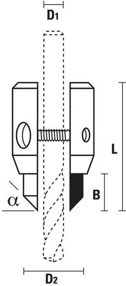 schema tecnico svasatore regolabile Klein