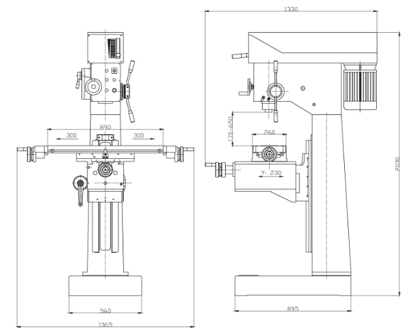 dettagliotrapano fresa LTF IME-P50MVTC