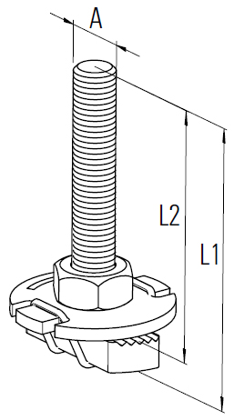 schema tecnico vite FCNS M12 Fischer