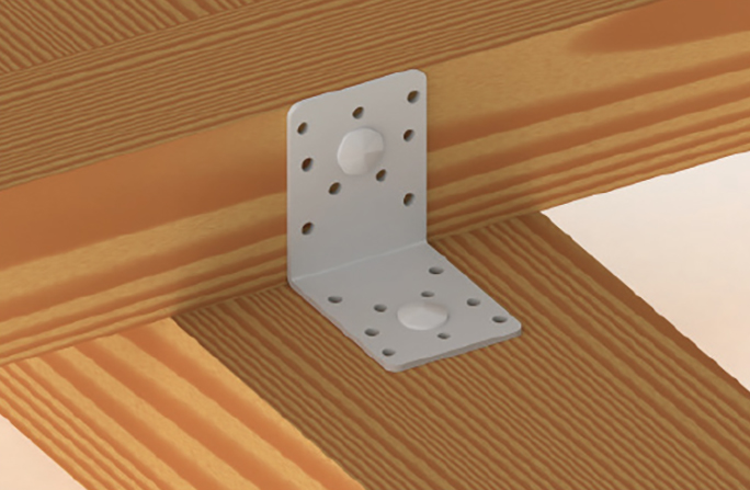 Dettaglio installazione piastra AB-YZ Simpson Strong-Tie