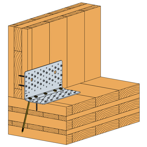 Dettaglio installazione piastra AB255HD Simpson Strong-Tie
