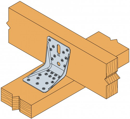 Dettaglio installazione piastra ABR100 Simpson Strong-Tie