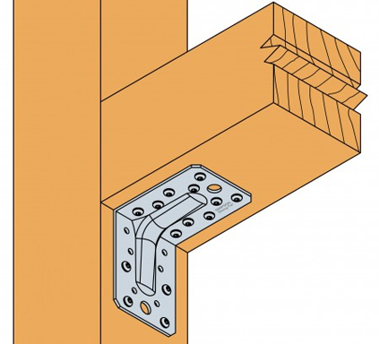 Dettaglio installazione piastra ACR Simpson Strong-Tie