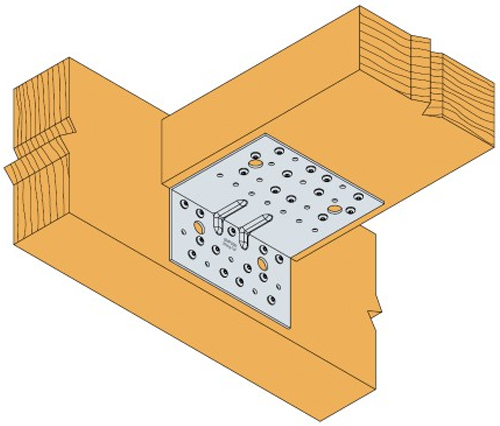 Dettaglio installazione piastra AG922 Simpson Strong-Tie