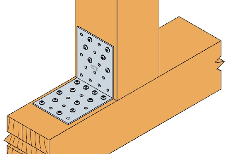 Dettaglio installazione piastra ANP Simpson Strong-Tie