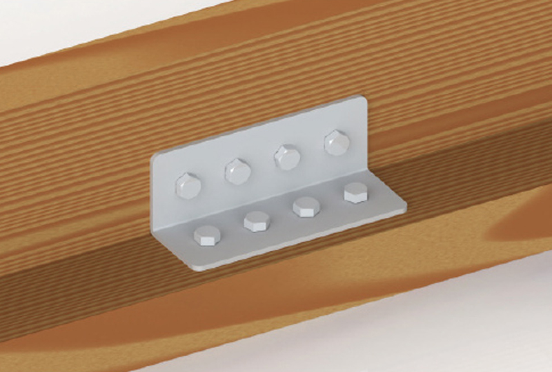 Dettaglio installazione piastra ML Simpson Strong-Tie