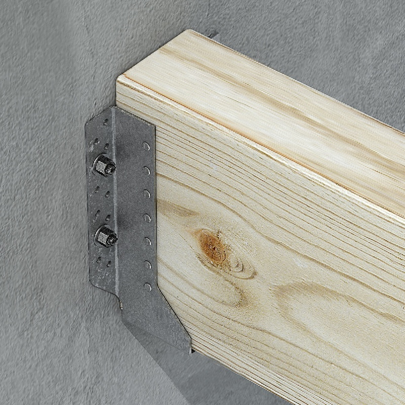Dettaglio installazione scarpa ancoraggio esterno BSNN Simpson Strong-Tie