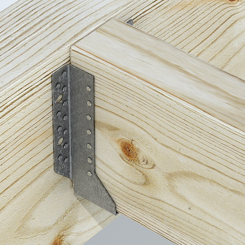 Dettaglio installazione scarpa ancoraggio esterno BSNN Simpson Strong-Tie