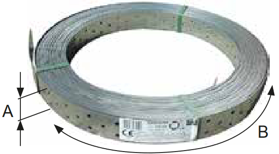 Schema tecnico bandella BAN Simpson Strong-Tie