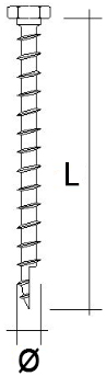 Schema tecnico connettore ZYK Simpson Strong-Tie