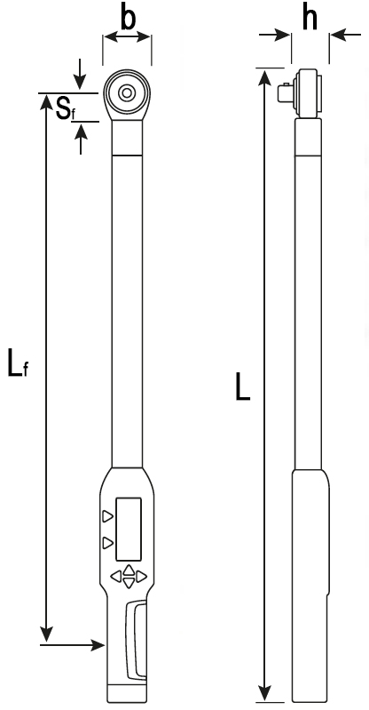 Schema tecnico chiave dinamometrica Sensotork 713R Stahlwille