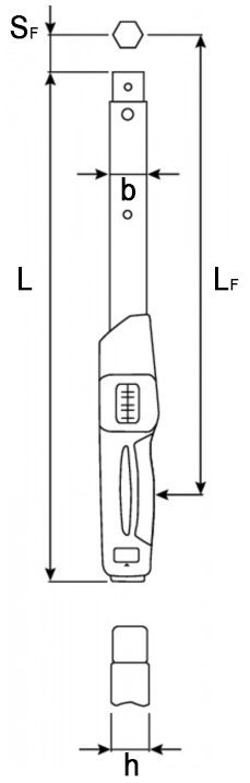 dimensioni chiave dinamometrica Stahlwille 730N