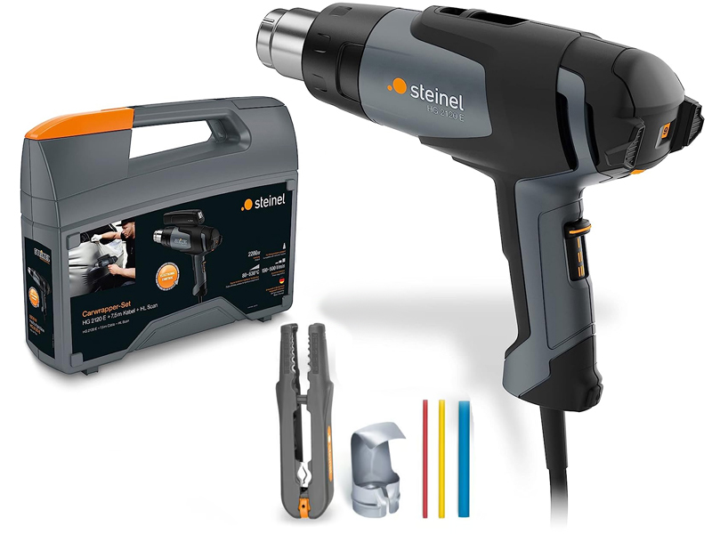 Pistola termica elettrica Steinel HG 2120 E per elettricisti in valigetta