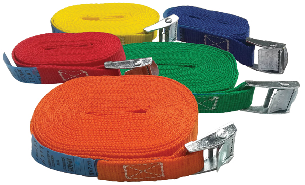 Cinghia Di Ancoraggio Multiuso Con Fibbia A Camma - 1-10 Metri - 6 Colori - Portata 818 Kg - Resistente