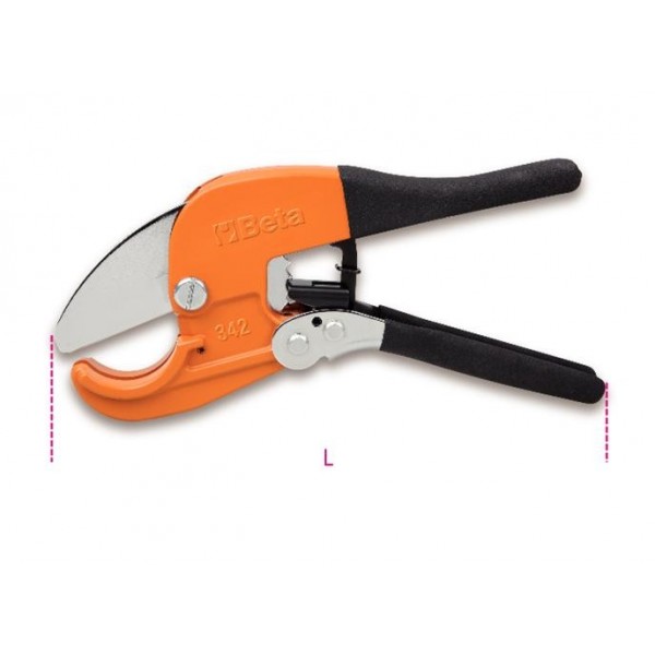 Tagliatubi A Cricchetto GLARKS Con Lama - Per Tubi PEX, PVC, PPR Fino A 42mm, Incluse Guanti Antitaglio