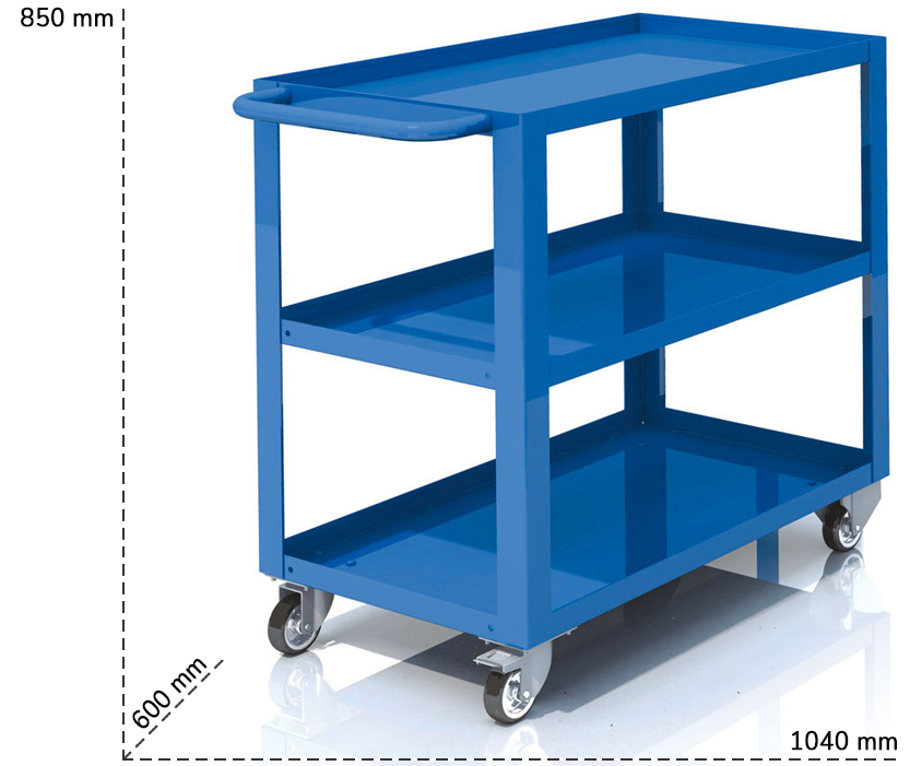 Dettaglio carrello a 3 vasche Serie 2014 Tecnotelai