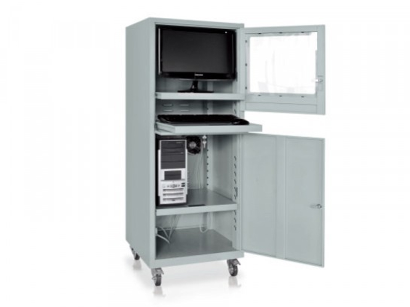 Armadio porta computer Tecnotelai 600x600x1655h mm con ruote [E2256]