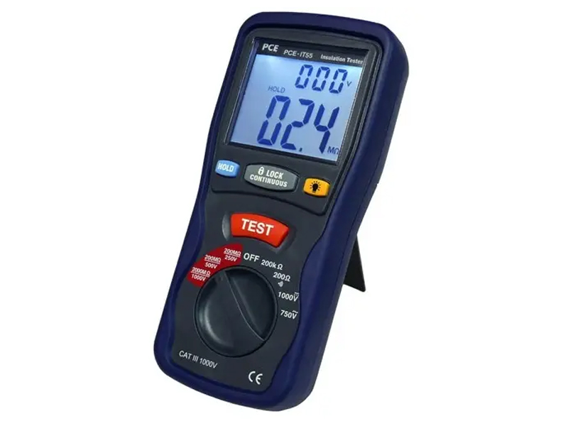 Tester elettrico PCE Instruments PCE-IT55 per resistenze isolamento fino a 2000M���
