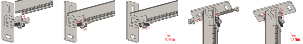 illustrazione istruzioni mensola SF31 Fischer