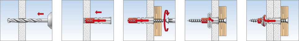 utilizzo tassello Duopower Fischer su pannelli