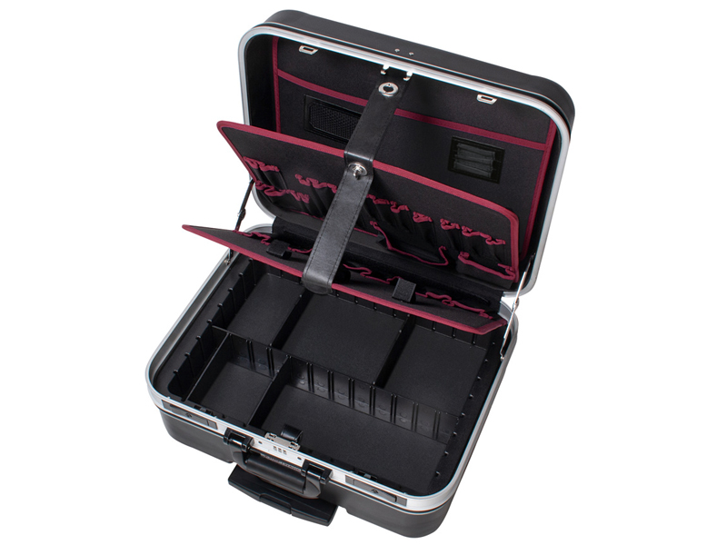 Valigia trolley portautensili Kraftwerk P395 472x125x363mm in ABS con 2 pannelli rimovibili