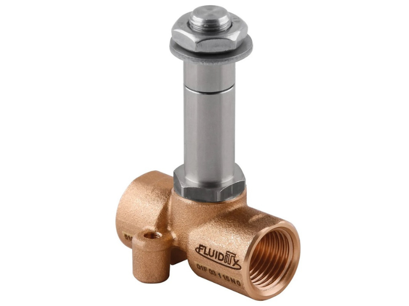 Valvola pneumatica intercettazione per aria, acqua, olio 1/8" Aignep