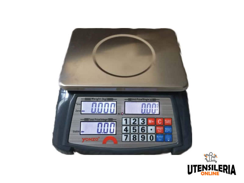 Bilancia contapezzi ricaricabile Vogel con doppio display LCD, 3-30 Kg  [879.030]