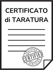 Logo certificato di taratura Accredia