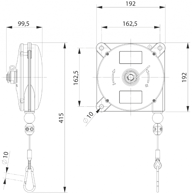 Schema tecnico bilanciatore Zeca 626